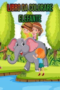 Libro da Colorare Elefante