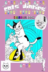 Cats Diaries Coloring Book