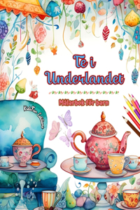 Te i Underlandet - Målarbok för barn - Kreativa illustrationer från teets charmiga värld