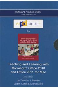 Pdtoolkit -- 12-Month Extension Standalone Access Card (CS Only) -- For Teaching and Learning with Microsoft Office 2010 and Office 2011 for Mac