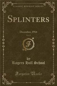Splinters, Vol. 15