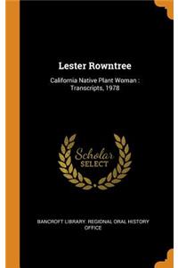 Lester Rowntree