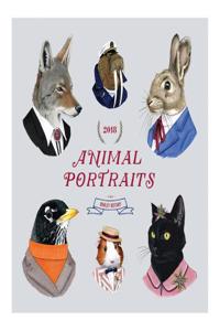 Berkley Bestiary Animal Portrait 2018 Wall Calendar