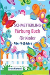 Schmetterling Färbung Buch für Kinder