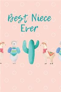 Best Niece Ever - Llama Design Notebook
