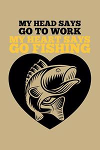 My Head Says Go To Work My Heart Says Go Fishing