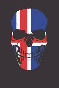 Iceland Flag Icelandic Skull Notebook Journal