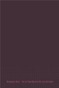 The 6x9 Dark Magenta Dot Grid Notebook