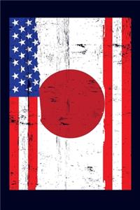 Japanese American Flag Notebook