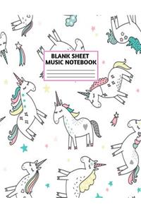 Blank Sheet Music Notebook