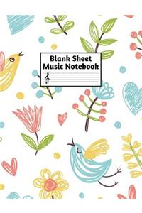 Blank Sheet Music Notebook