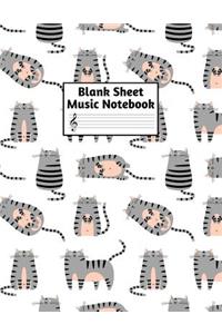 Blank Sheet Music Notebook