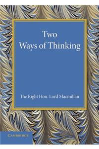 Two Ways of Thinking