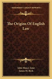 Origins of English Law