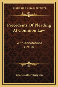 Precedents Of Pleading At Common Law