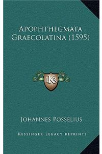 Apophthegmata Graecolatina (1595)