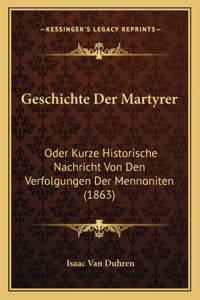 Geschichte Der Martyrer