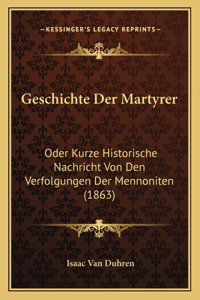 Geschichte Der Martyrer