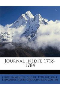 Journal Inedit, 1718-1784 Volume 3