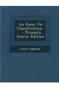 An Essay on Classification...