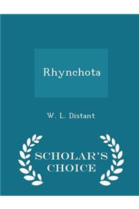 Rhynchota - Scholar's Choice Edition