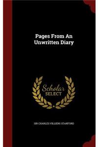 Pages from an Unwritten Diary