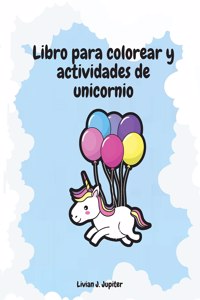 Libro Para Colorear y Actividades de Unicornio