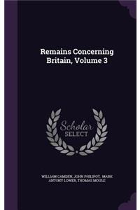 Remains Concerning Britain, Volume 3