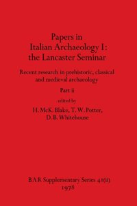 Papers in Italian Archaeology I