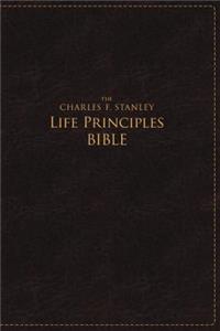 Charles F. Stanley Life Principles Bible-NASB-Large Print: New American Standard Bible, Rich Burgundy, Leathersoft, Study