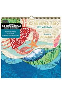 Ocean Adventures 2021 12x12 Diecut Spiral Calendar