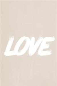 Pastel Chalkboard Journal - LOVE (Fawn)