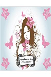 Girl Wallpaper Design Journal / Notebook / Diary: Notebook / Journal / Diary