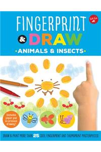 Fingerprint & Draw: Animals & Insects