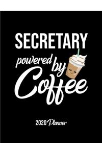 Secretary Powered By Coffee 2020 Planner