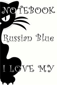 Russian Blue Cat Notebook