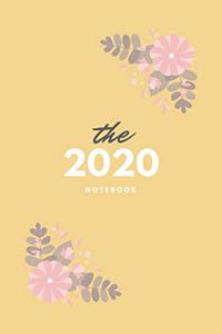 The 2020 women and girls notebook and journal notebook for gift 2020, floral and elagent notebook
