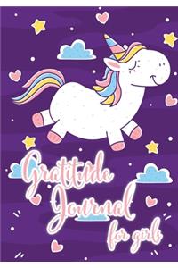 Gratitude Journal For Girls: Unicorn Daily Happiness Writing for Girls