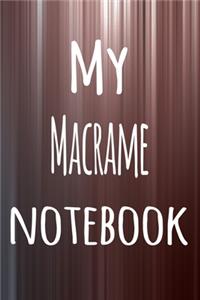 My Macrame Notebook