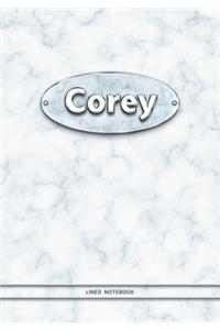 Corey - Lined Notebook