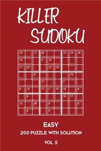 Killer Sudoku Easy 200 Puzzle With Solution Vol 5