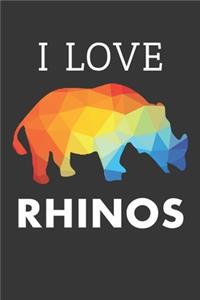 I Love Rhinos Notebook
