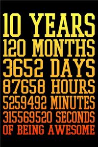 10 Years Of Being Awesome