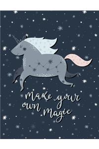 Make Your Own Magic - Unicorn Journal and Sketchbook