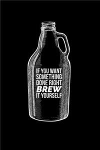 If you Want Something Done Right Brew it Yourself