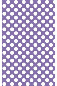 Polka Dots - Deluge Purple 101 - Lined Notebook With Margins 5x8