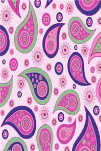 Purple Paisley Blank Journal