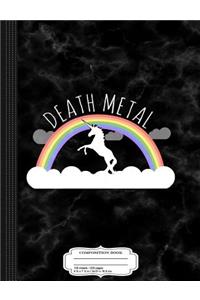 Death Metal Rainbow Composition Notebook