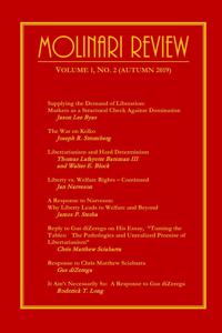 Molinari Review Volume 1, No. 2 (Autumn 2019)