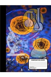 Chemistry Lab Dot Grid Composition Notebook 200 Journal Pages